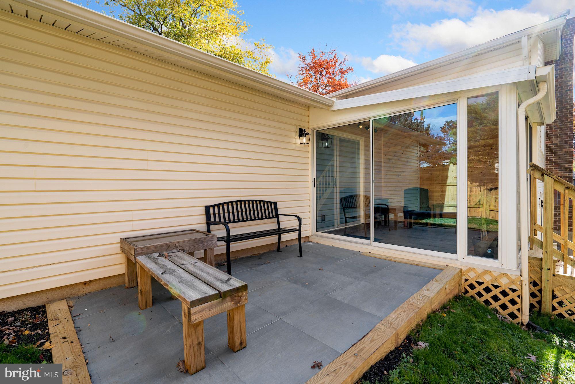 8915 Spur Road Springfield, VA 22153 - Photo 28 of 35 Upper Patio off Sun Room