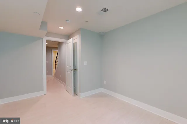 a view of an empty room