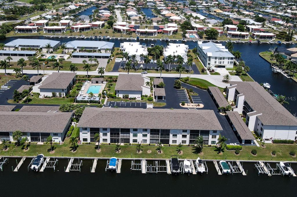 335 Coldeway Drive, Unit F21 Punta Gorda, FL 33950 - Photo 44 of 45 a aerial view of multiple houses