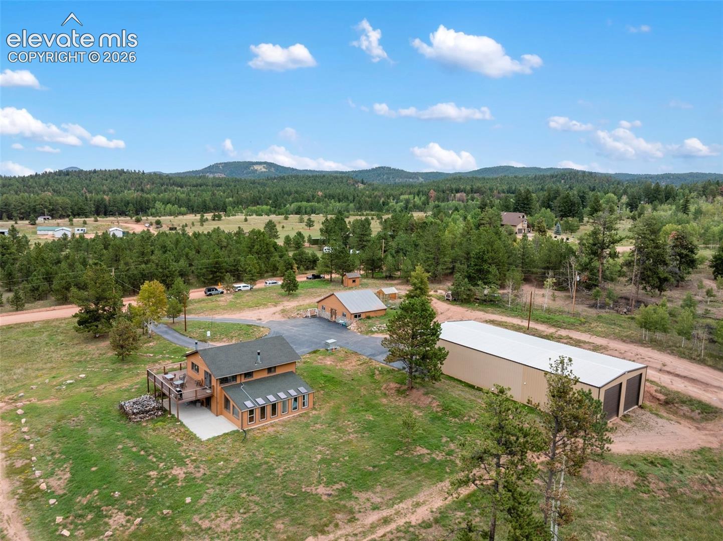 100 Mills Ranch Road Woodland Park, CO 80863 - Photo 14 of 49 Ariel