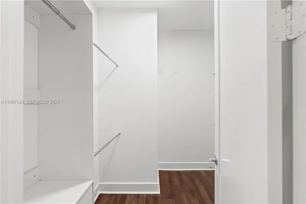 a view of walk in closet