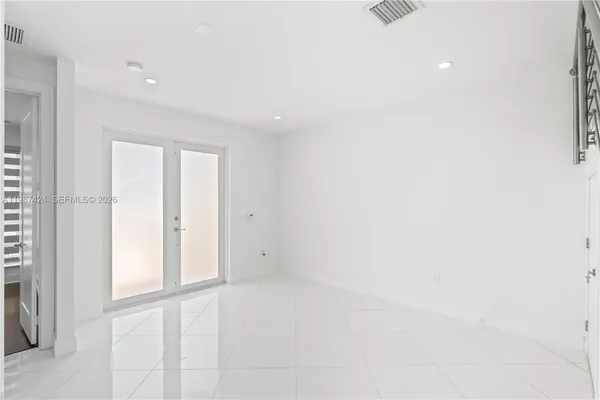 a view of an empty room