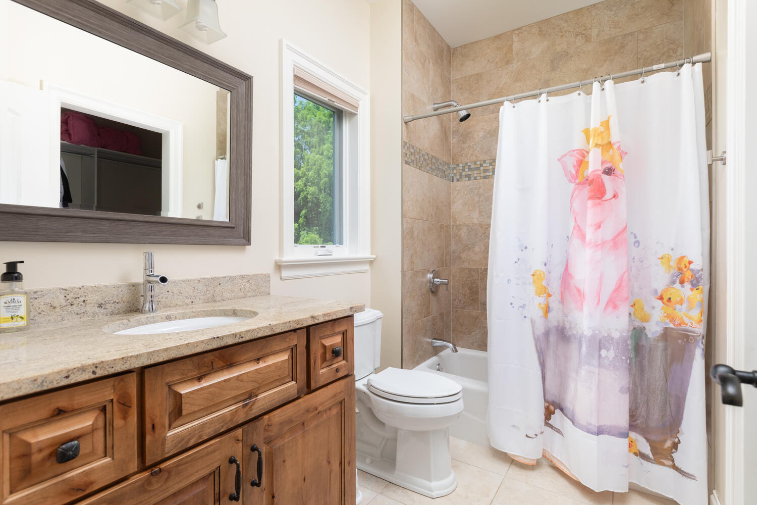 833 Wellner Road Naperville, IL 60540 - Photo 43 of 59 a bathroom with a granite countertop sink mirror vanity and toilet