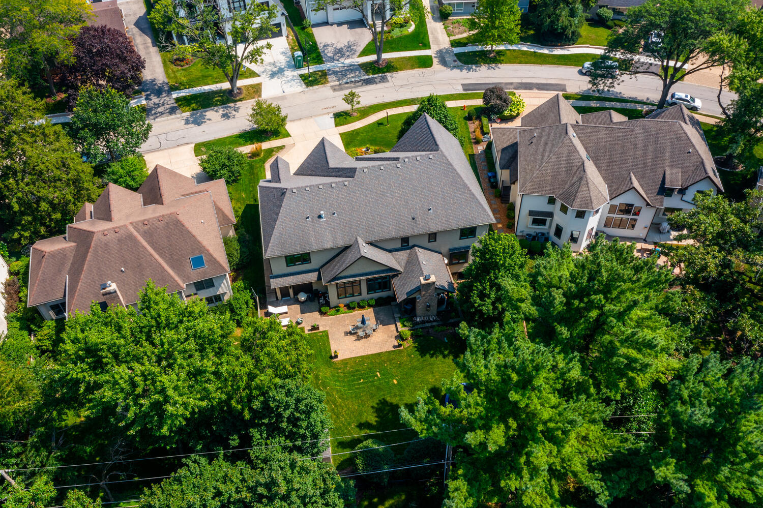 833 Wellner Road Naperville, IL 60540 - Photo 55 of 59 an aerial view of multiple houses with yard
