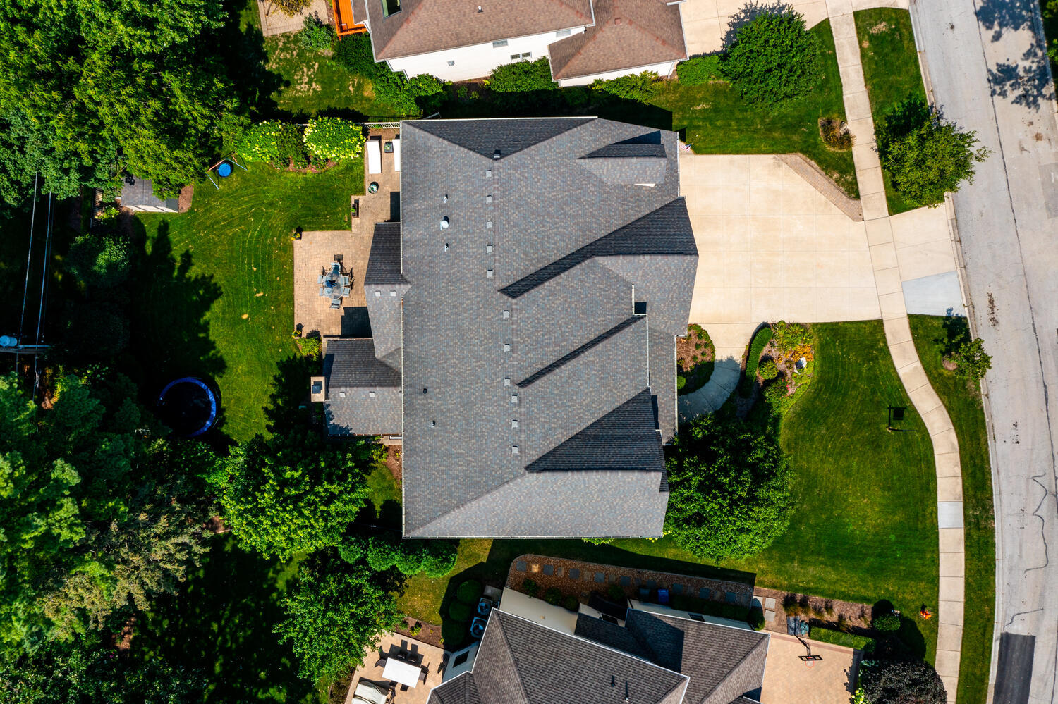 833 Wellner Road Naperville, IL 60540 - Photo 57 of 59 an aerial view of a house with a yard