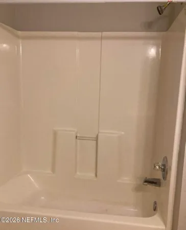 a close up of a bathtub