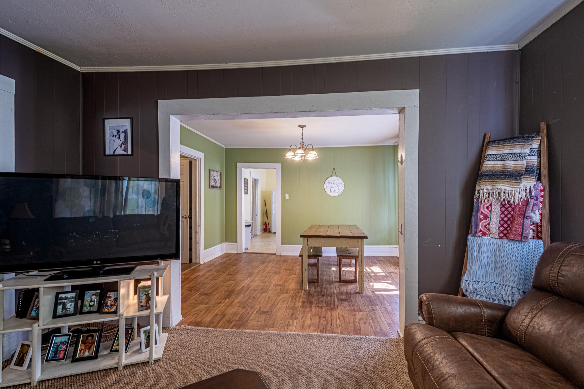 9263 Bethel Road Prospect, TN 38477 - Photo 23 of 45 a living room with furniture and a flat screen tv