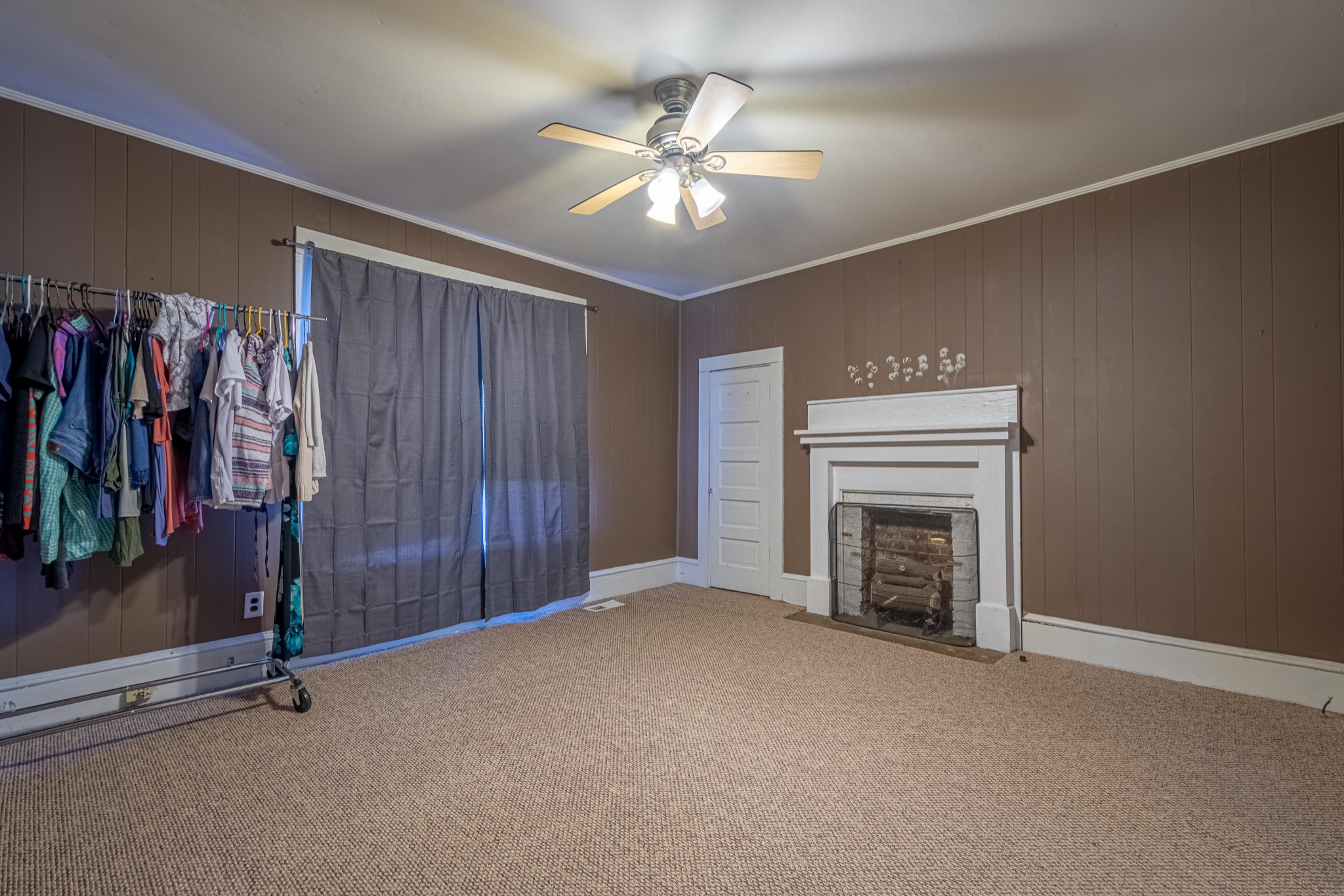 9263 Bethel Road Prospect, TN 38477 - Photo 25 of 45 wooden floor and fireplace in an empty room