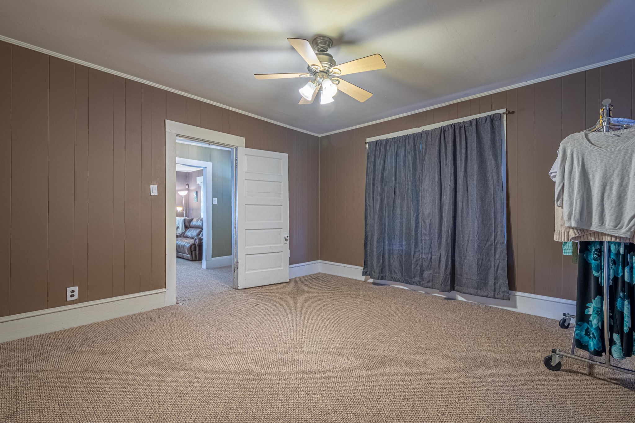 9263 Bethel Road Prospect, TN 38477 - Photo 27 of 45 an empty room with closet and fan