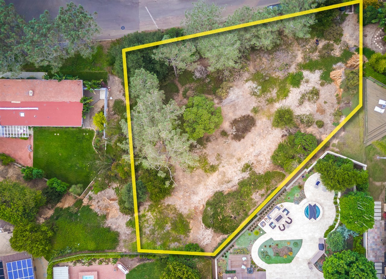 321 Hidden Pines Road Del Mar, CA 92014 - Photo 2 of 8 Large 12,000SF lot with Plans ready to go w/ W Dean Meredith architect. Stunning design of about 5,000sf and two car garage at street level. Master suite top level & separate office 795sf, main level 2170sf, basement at street level w/ oversized 2-car ga