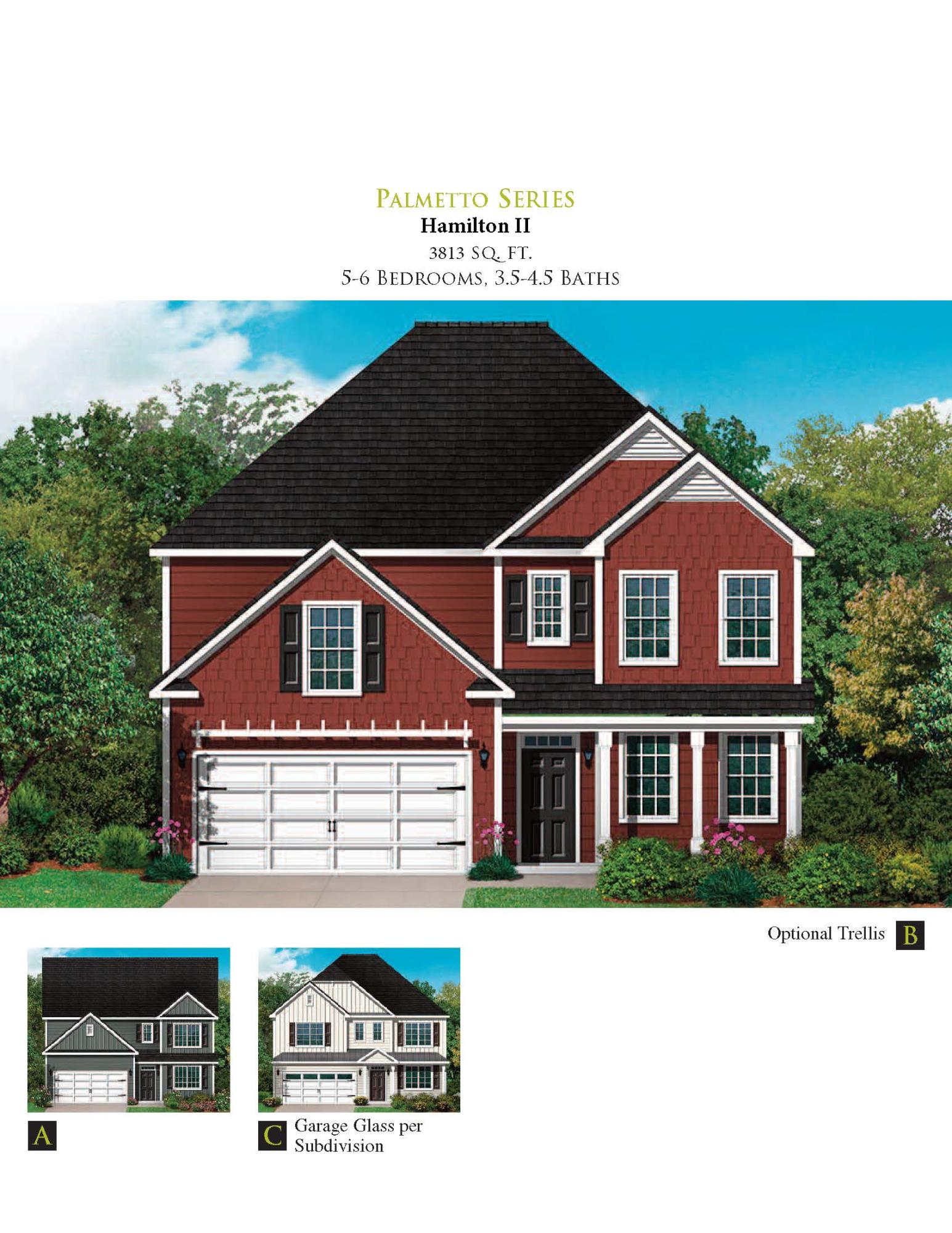 648 Black Pine Road Moncks Corner, SC 29461 - Photo 2 of 26 HAMILTON II FRONT ELEVATIONS