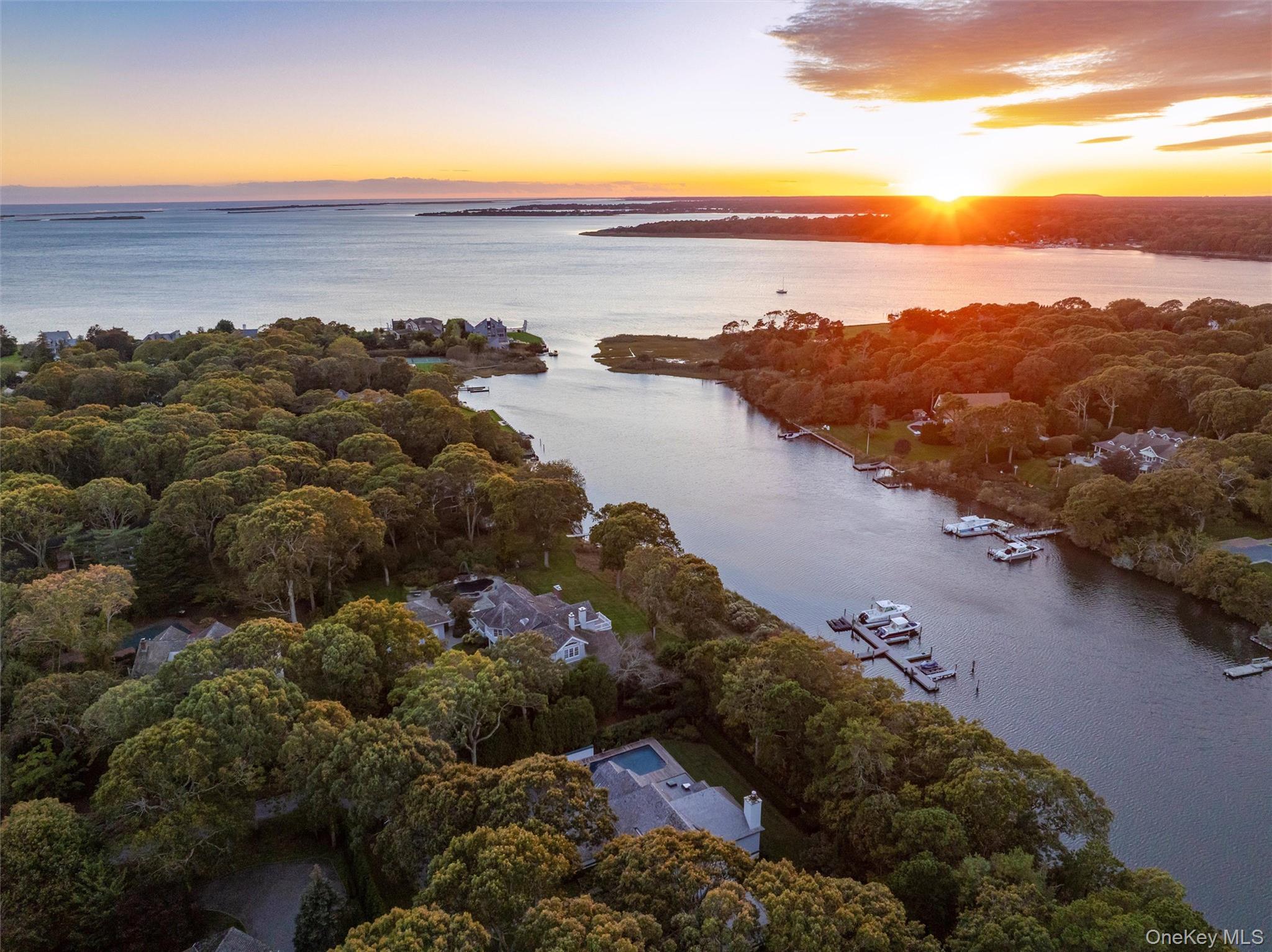 8 Fish Creek Lane Remsenburg, NY 11960 - Photo 3 of 35 Bird's eye view of a large body of water