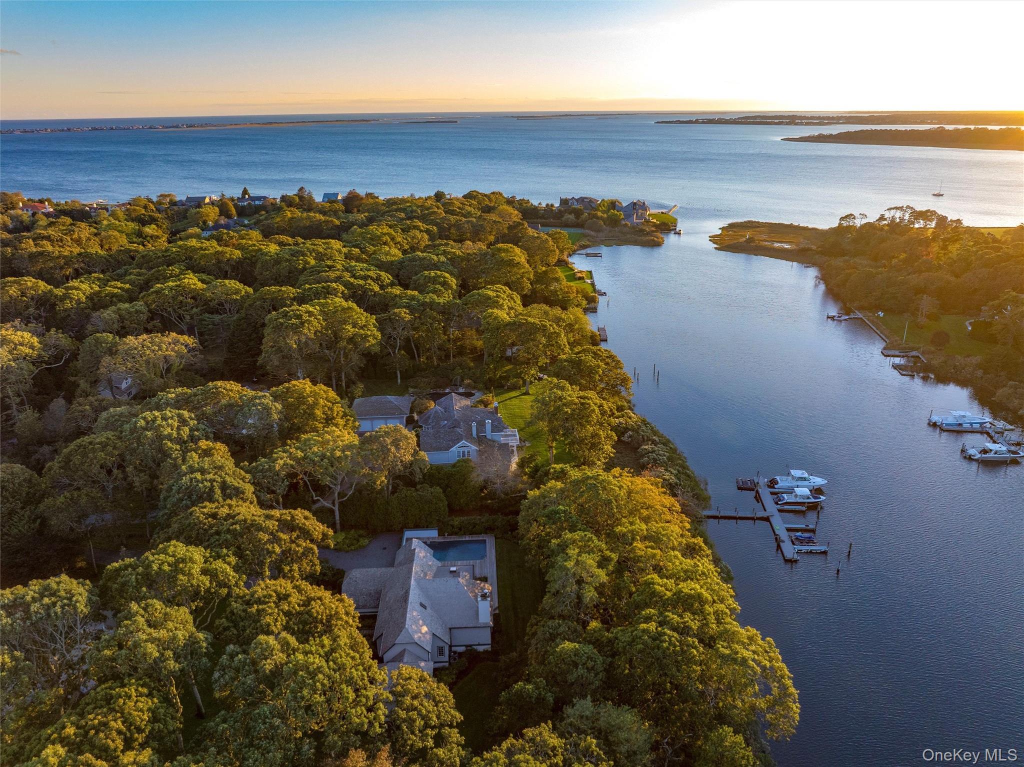 8 Fish Creek Lane Remsenburg, NY 11960 - Photo 31 of 35 Aerial view of a nearby body of water