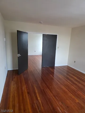 a view of small space with racks on the wall