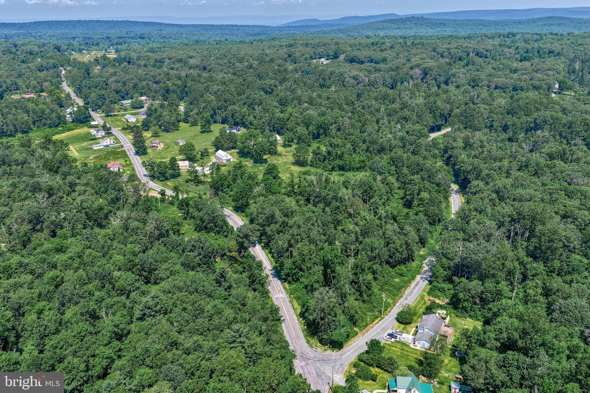 4531 Cold Springs Road Fayetteville, PA 17222 - Photo 73 of 86 a view of a lush green forest with trees and some houses