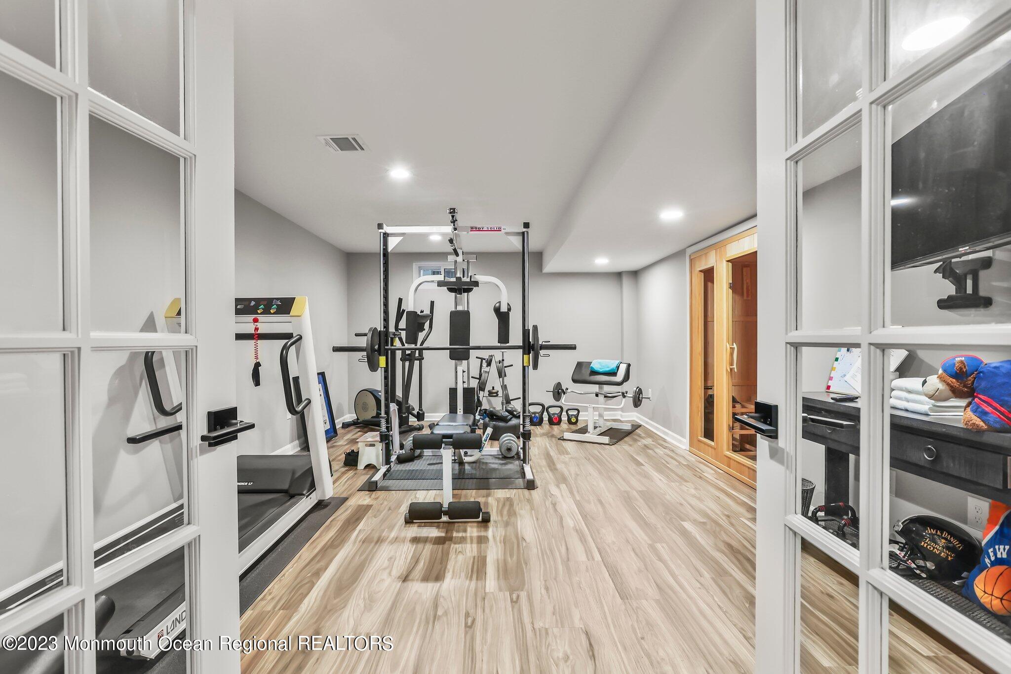 20 Round Hill Road Jackson, NJ 08527 - Photo 37 of 50 a view of a room with gym equipment