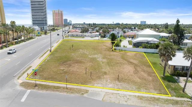 a view of a city with tall buildings