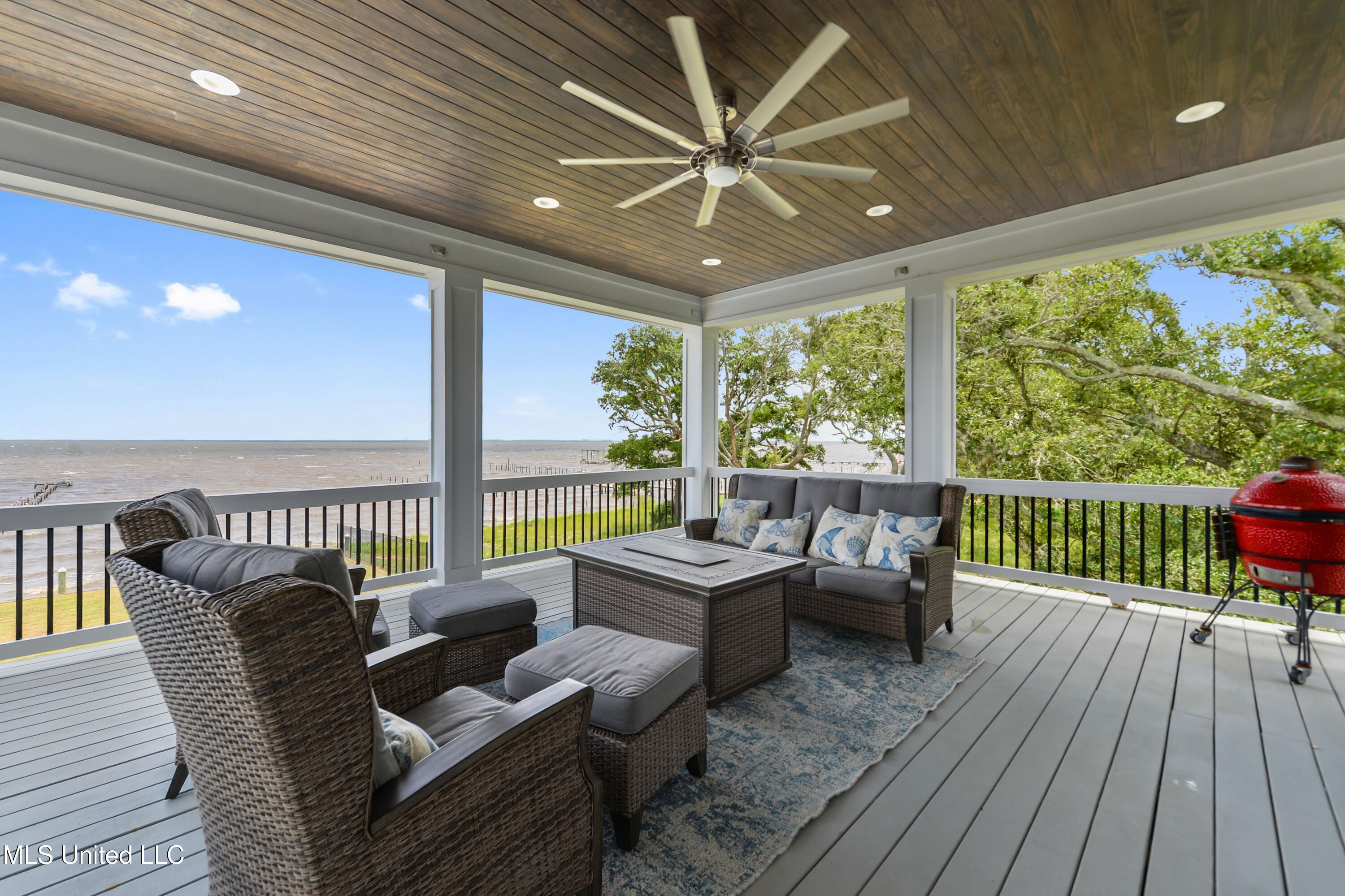 4727 East Belle Fontaine Road Ocean Springs, MS 39564 - Photo 25 of 68 top back porch 2nd view