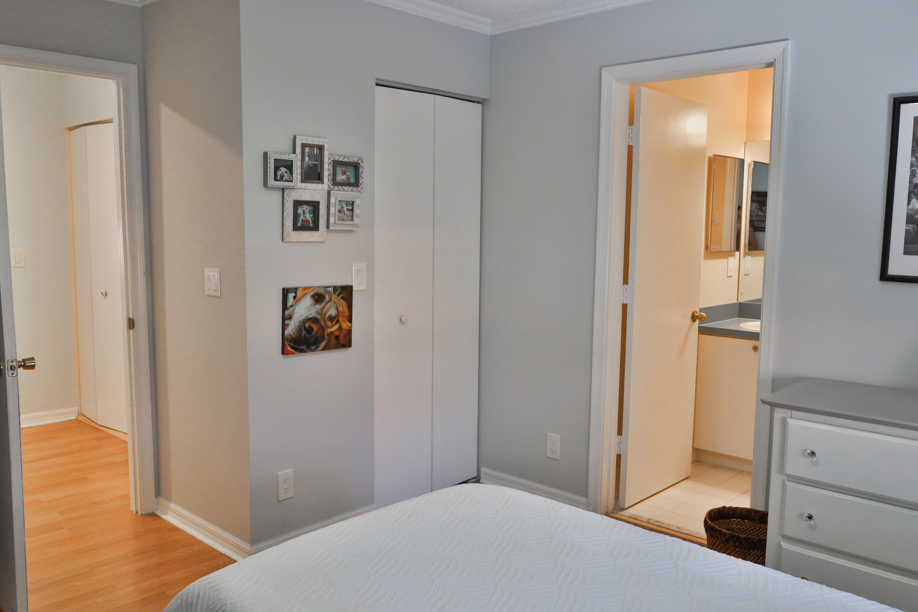 334 Timberwalk Trail Jupiter, FL 33458 - Photo 25 of 51 a bedroom with a bed and a view of bathroom