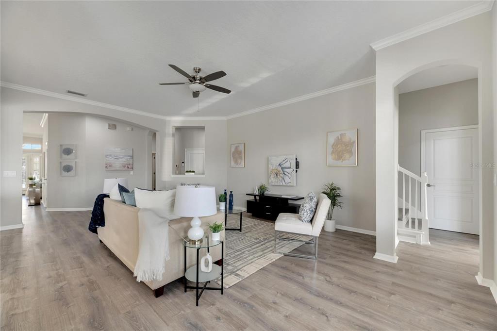 528 Islebay Drive Apollo Beach, FL 33572 - Photo 19 of 98 a living room with furniture and a wooden floor