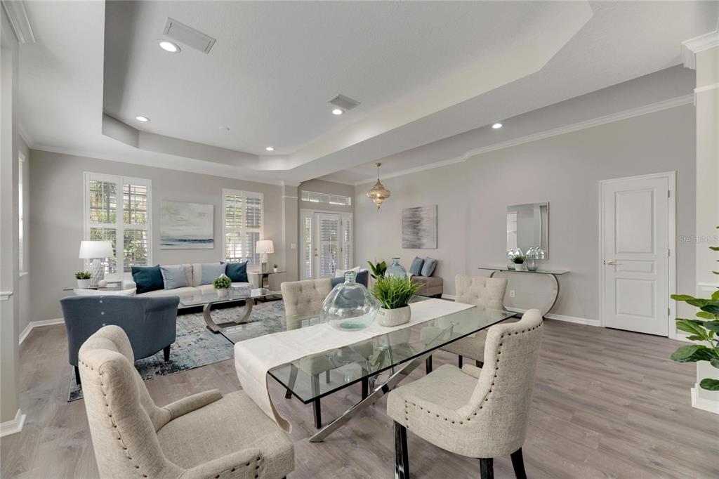 528 Islebay Drive Apollo Beach, FL 33572 - Photo 10 of 98 a living room with furniture and wooden floor