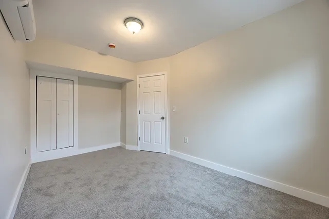 an empty room with a natural light