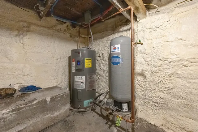 a view of water heater room