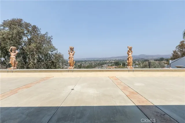 a view of swimming pool and an outdoor space