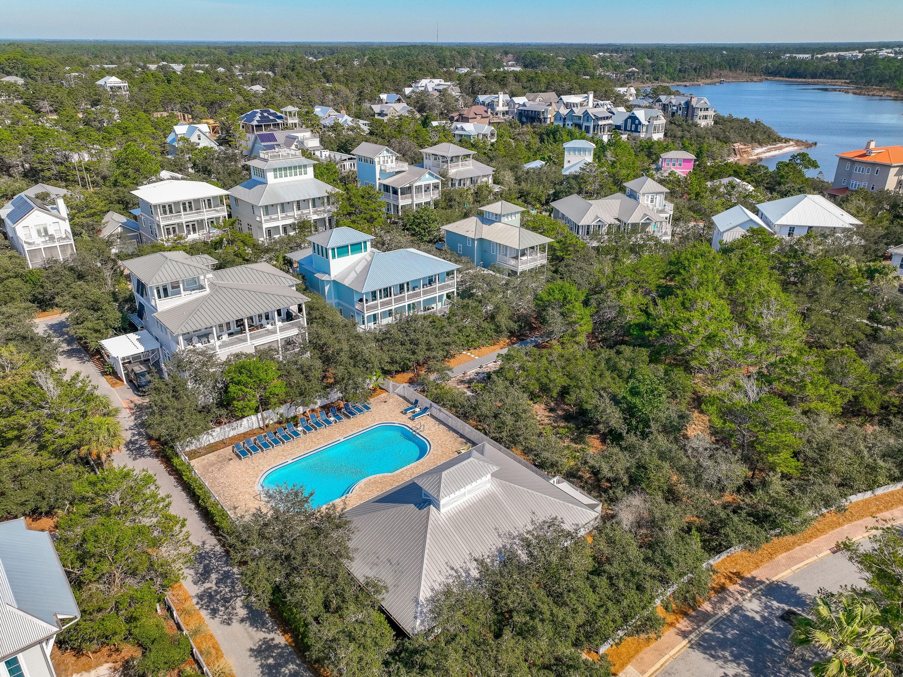 182 Old Beach Road Santa Rosa Beach, FL 32459 - Photo 54 of 62 an aerial view of residential houses with outdoor space