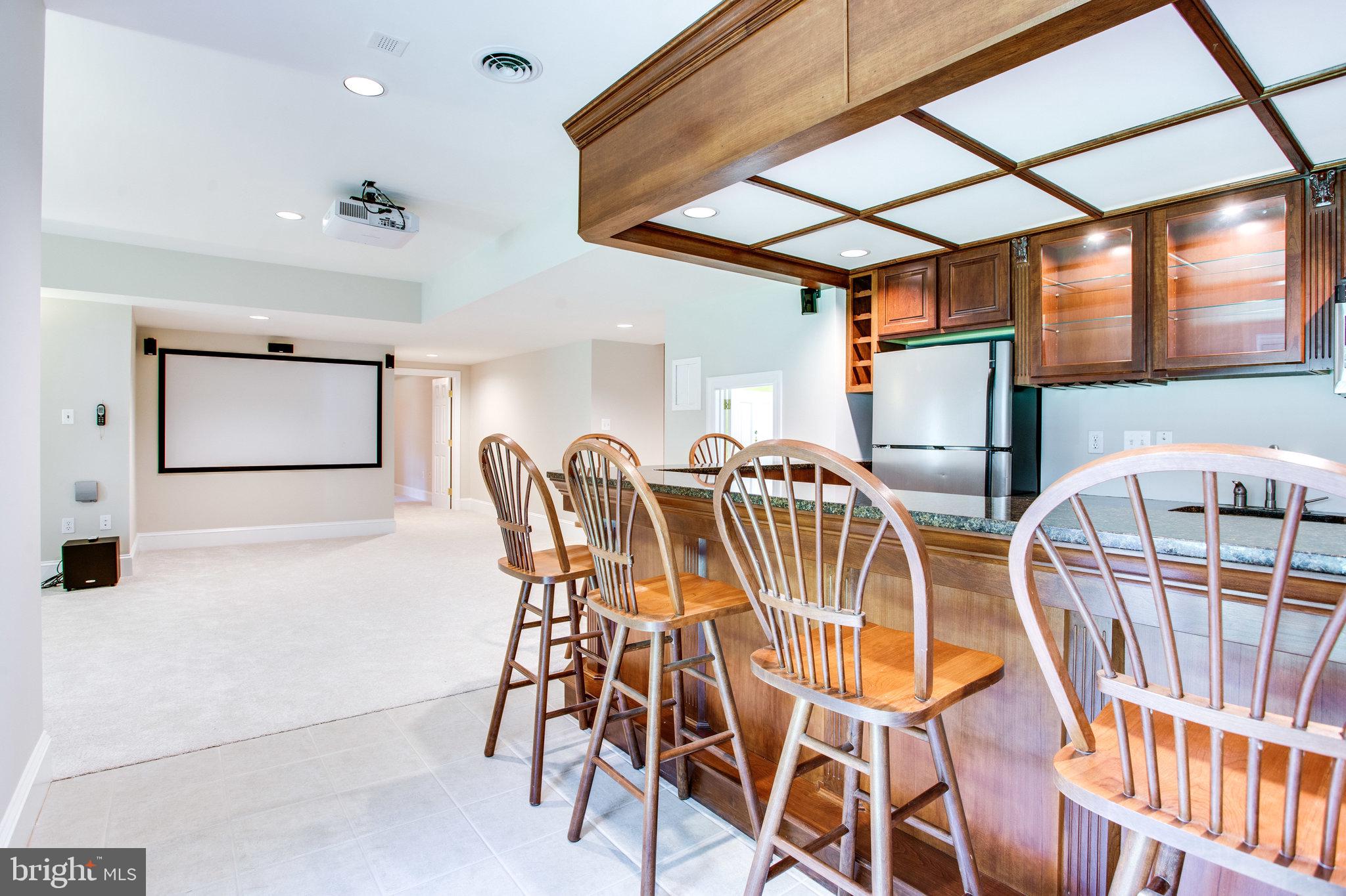 1504 Laughlin Avenue McLean, VA 22101 - Photo 33 of 43 Lower level bar and theater area