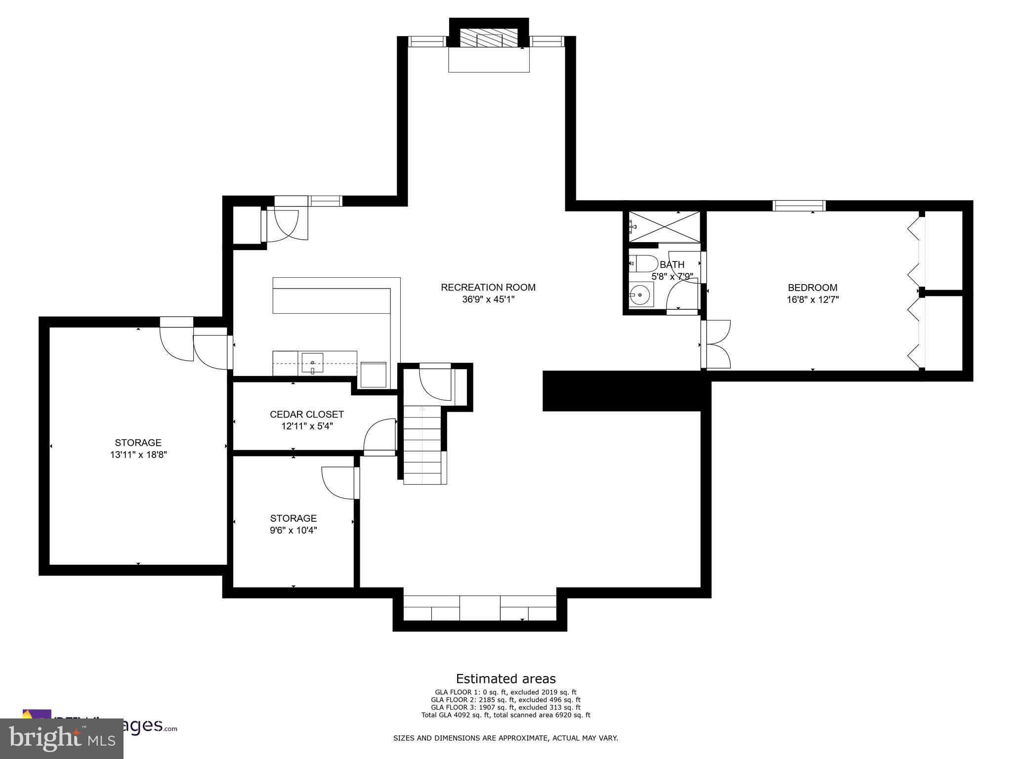 1504 Laughlin Avenue McLean, VA 22101 - Photo 43 of 43 Lower level floor plan