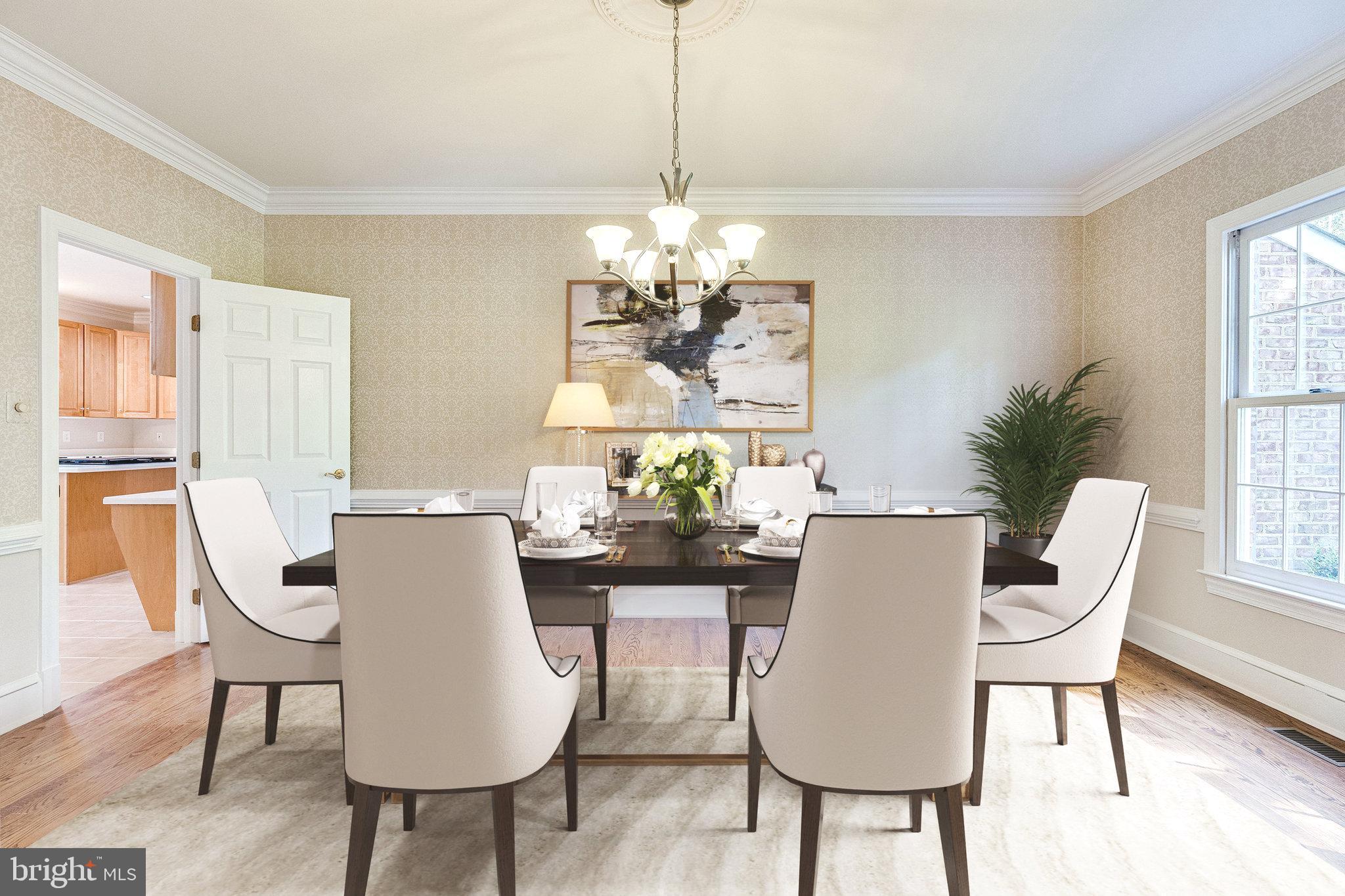 1504 Laughlin Avenue McLean, VA 22101 - Photo 5 of 43 Dining room Off the kitchen - Virtually Staged