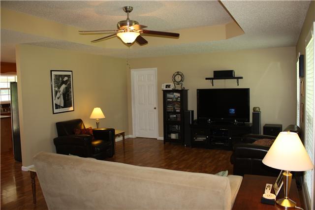 880 Barnette Road Minor Hill, TN 38473 - Photo 19 of 19 24x16 Living Room - opens to the Kitchen; Tray ceiling; Split floor plan.