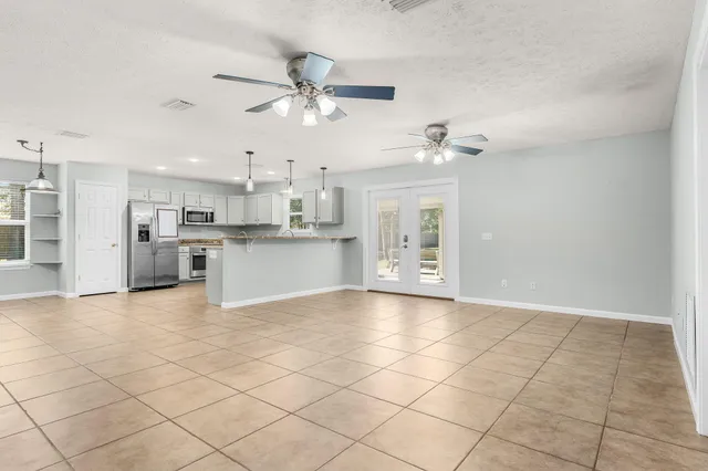 a view of an empty room