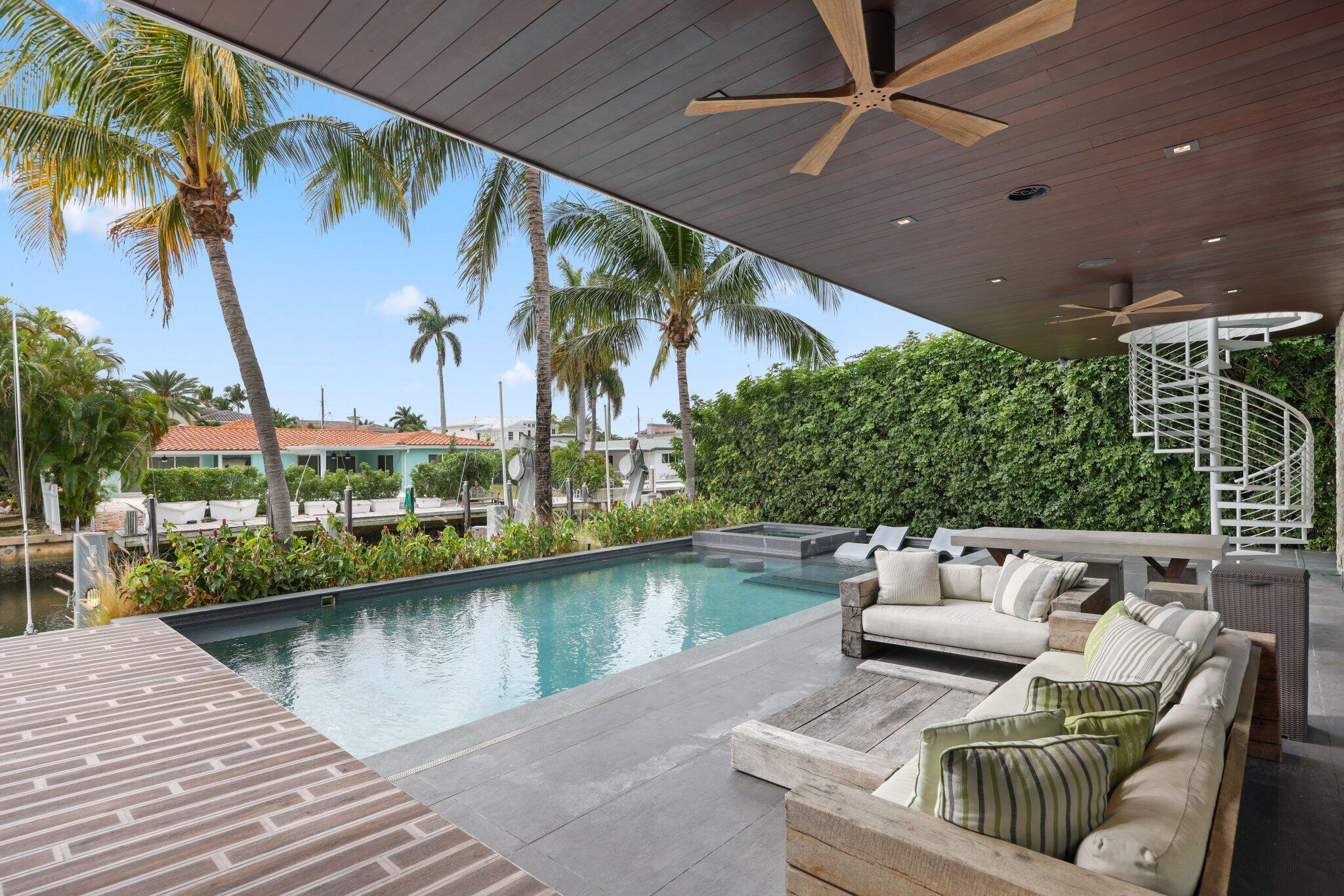 830 Northeast 71st Street Boca Raton, FL 33487 - Photo 45 of 76 Poolside Waterfront View
