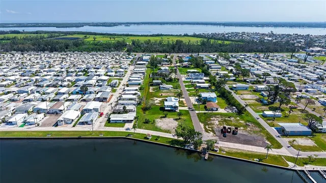 a view of a lake and outdoor space