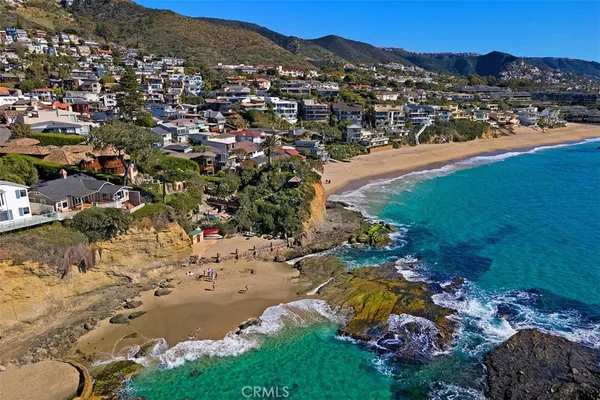 a view of a lake with a mountain in the background