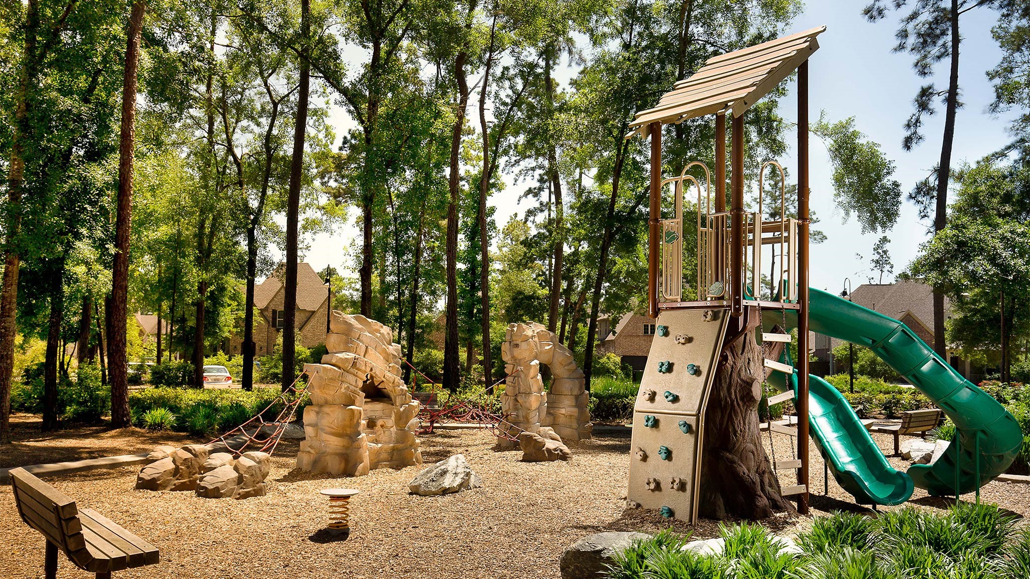 12751 Sweet Root Lane Humble, TX 77346 - Photo 28 of 29 an outdoor space with furniture and garden