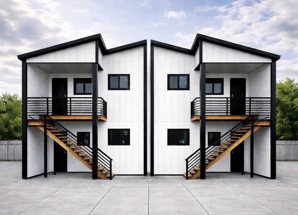 a house view with a backyard space