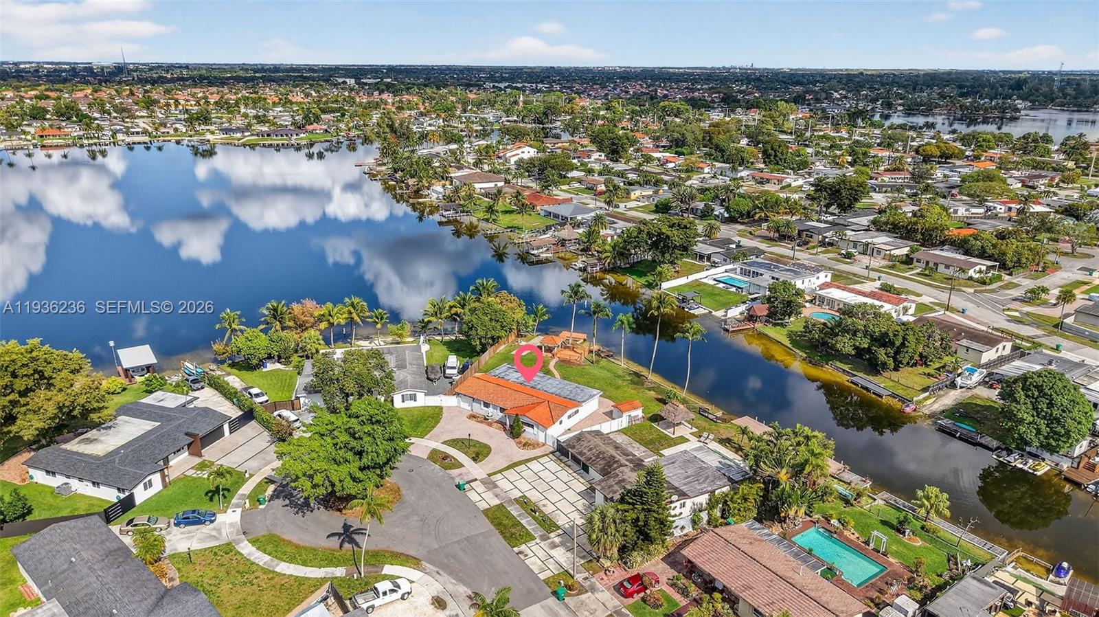 17841 Northwest 84th Court Hialeah, FL 33015 - Photo 68 of 76 an aerial view of a house with a yard