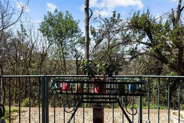 a outdoor space with a couch