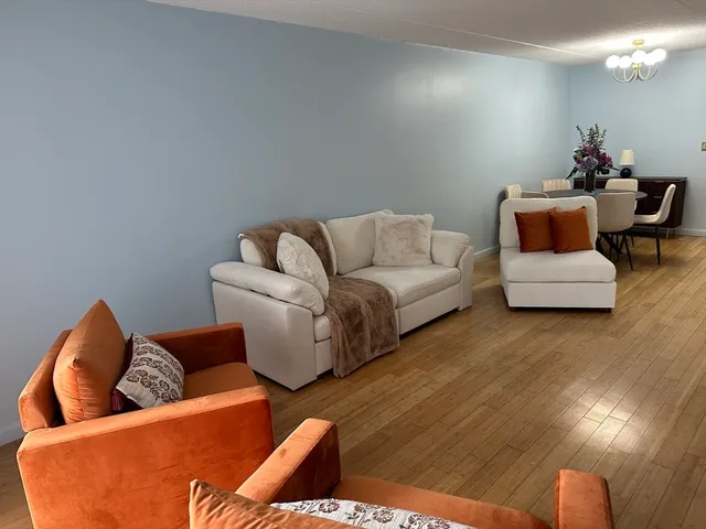 a living room with furniture and a couch