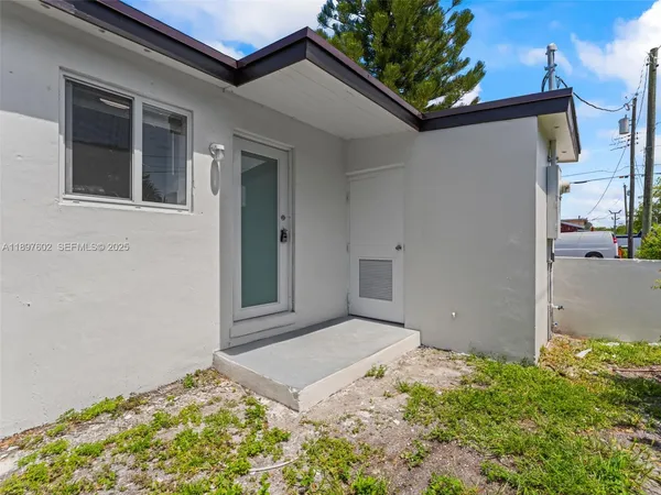 a backyard of a house