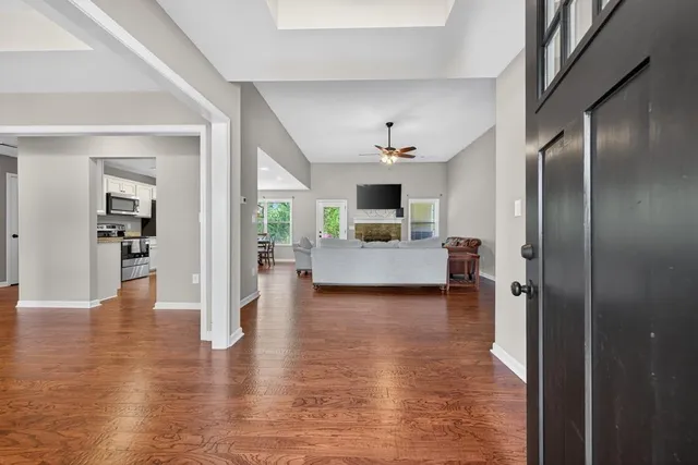 a view of a living room