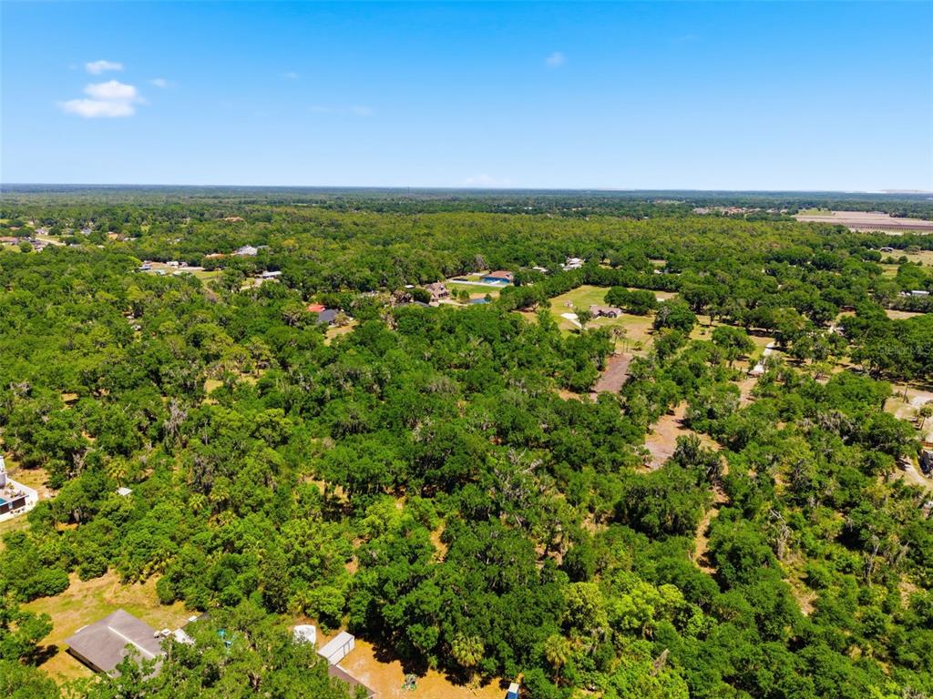 19084 Red Bird Lane, Unit LOT 5 Lithia, FL 33547 - Photo 19 of 21 an aerial view of residential houses with outdoor space and trees all around