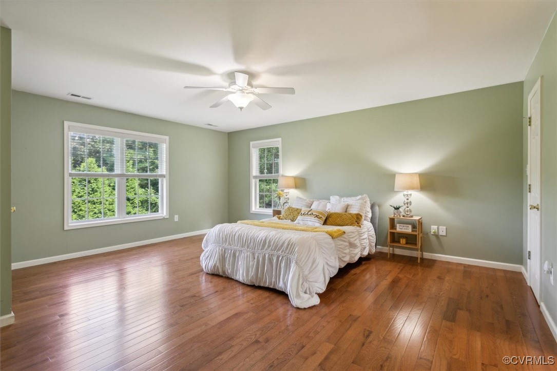 203 Oaktree Road, Unit A Williamsburg, VA 23188 - Photo 23 of 46 Bedroom featuring dark wood-type flooring and ceil