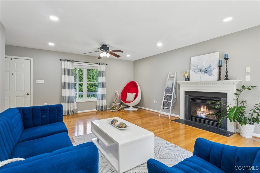203 Oaktree Road, Unit A Williamsburg, VA 23188 - Photo 10 of 46 Living room with hardwood / wood-style floors and