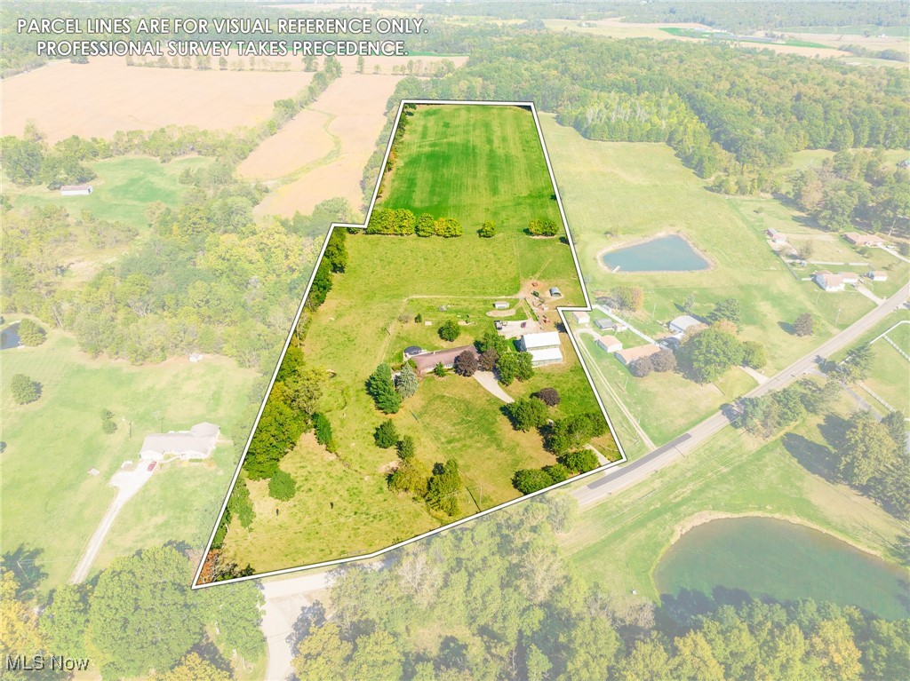 1791 Beal Road Mansfield, OH 44903 - Photo 6 of 50 View of rural area with property boundaries highlighted