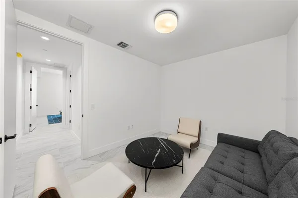 a view of city from a balcony