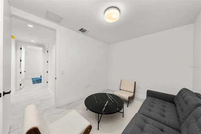 a view of city from a balcony